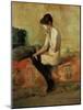 Study of a Female Nude on a Couch-Henri de Toulouse-Lautrec-Mounted Giclee Print