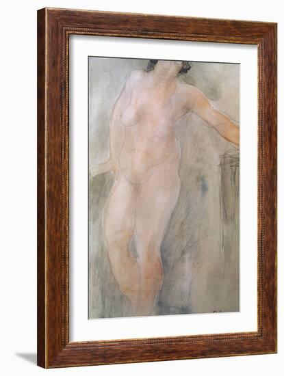 Study of a Female Nude-Auguste Rodin-Framed Giclee Print