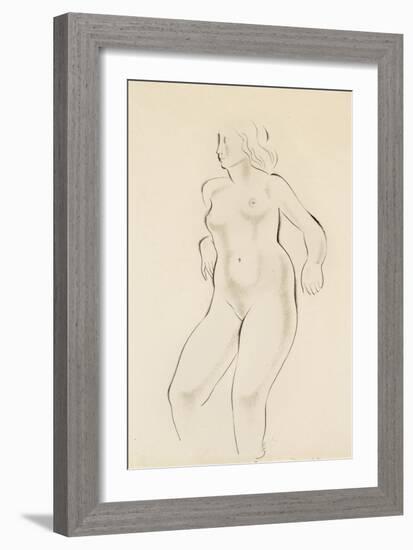 Study of a Female Nude-Eric Gill-Framed Giclee Print