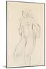Study of a Female Nude-Eric Gill-Mounted Giclee Print