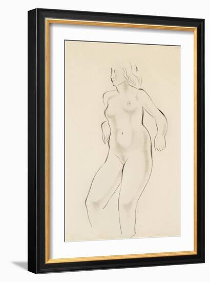 Study of a Female Nude-Eric Gill-Framed Giclee Print