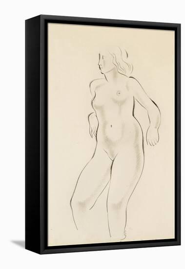 Study of a Female Nude-Eric Gill-Framed Premier Image Canvas