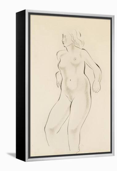 Study of a Female Nude-Eric Gill-Framed Premier Image Canvas