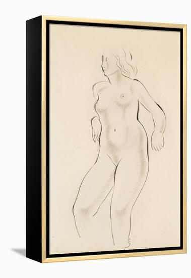 Study of a Female Nude-Eric Gill-Framed Premier Image Canvas