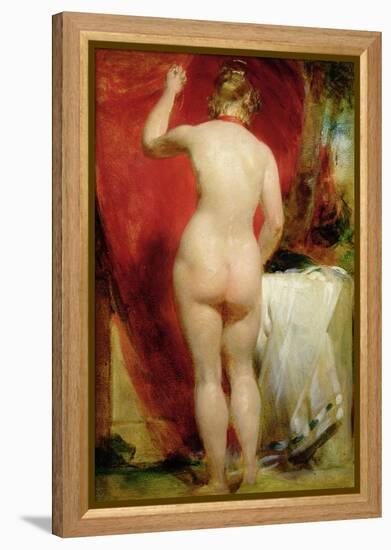 Study of a Female Nude-William Etty-Framed Premier Image Canvas