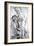 Study of a Figure, C1560-1609-Lodovico Carracci-Framed Giclee Print