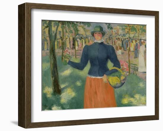 Study of a Flower Seller, 1903-Kazimir Severinovich Malevich-Framed Giclee Print