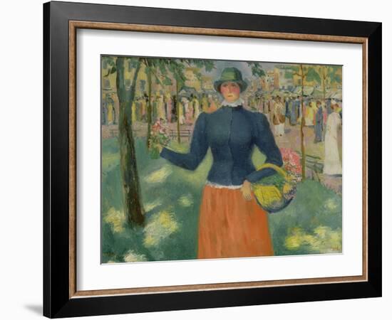 Study of a Flower Seller, 1903-Kazimir Severinovich Malevich-Framed Giclee Print