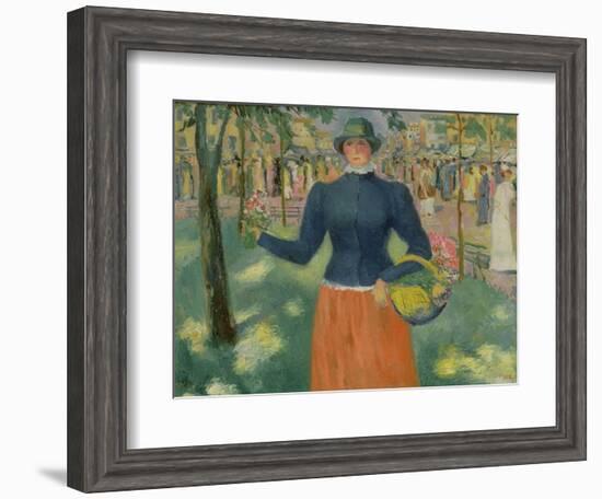 Study of a Flower Seller, 1903-Kazimir Severinovich Malevich-Framed Giclee Print