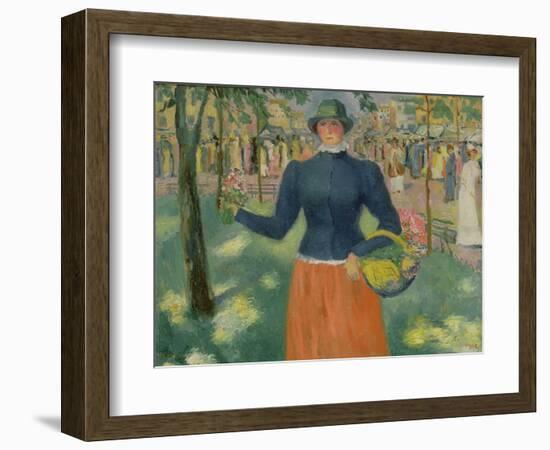 Study of a Flower Seller, 1903-Kazimir Severinovich Malevich-Framed Giclee Print