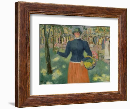 Study of a Flower Seller, 1903-Kazimir Severinovich Malevich-Framed Giclee Print