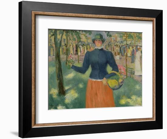 Study of a Flower Seller, 1903-Kazimir Severinovich Malevich-Framed Giclee Print