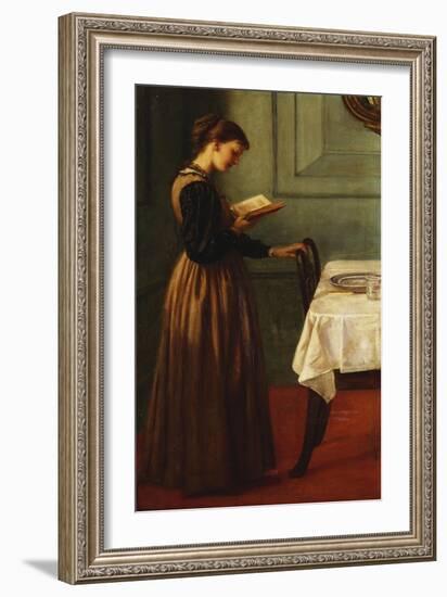 Study of a Girl Reading-Valentine Cameron Prinsep-Framed Giclee Print