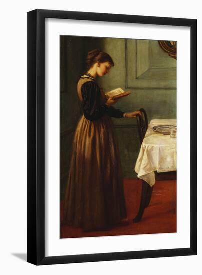 Study of a Girl Reading-Valentine Cameron Prinsep-Framed Giclee Print