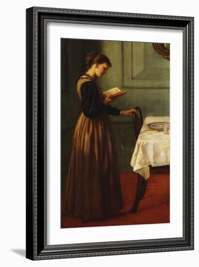 Study of a Girl Reading-Valentine Cameron Prinsep-Framed Giclee Print