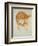 Study of a Girl's Head (Red Chalk on Paper)-John William Waterhouse-Framed Premium Giclee Print