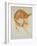 Study of a Girl's Head (Red Chalk on Paper)-John William Waterhouse-Framed Giclee Print