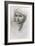 Study of a Girl's Head-Edward Burne-Jones-Framed Giclee Print