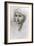 Study of a Girl's Head-Edward Burne-Jones-Framed Giclee Print