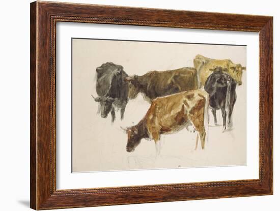 Study of a Group of Cows, C. 1801-J. M. W. Turner-Framed Giclee Print