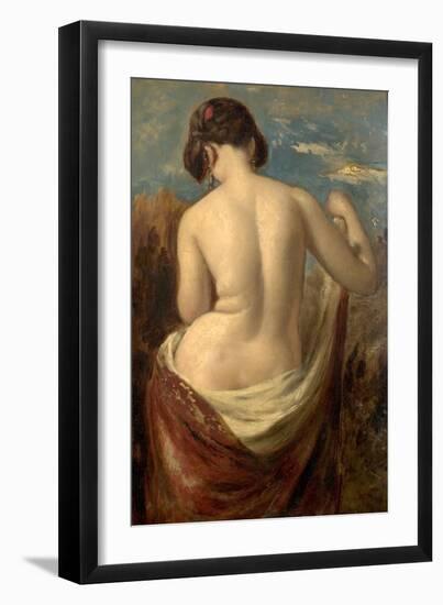 Study of a Half-Nude Figure (Oil on Canvas)-William Etty-Framed Giclee Print