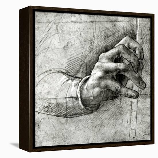 Study of a Hand-Leonardo da Vinci-Framed Premier Image Canvas