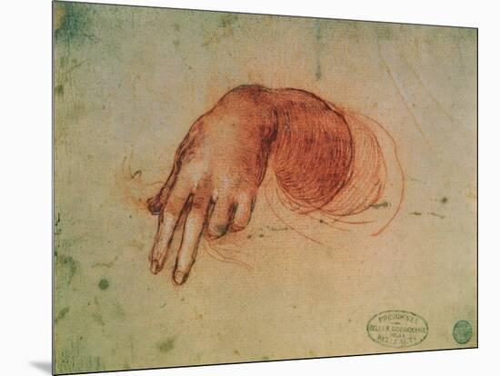 Study of a Hand-Leonardo da Vinci-Mounted Giclee Print
