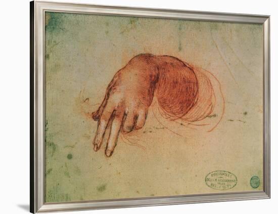 Study of a Hand-Leonardo da Vinci-Framed Premium Giclee Print