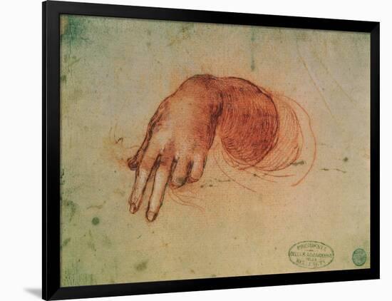 Study of a Hand-Leonardo da Vinci-Framed Premium Giclee Print