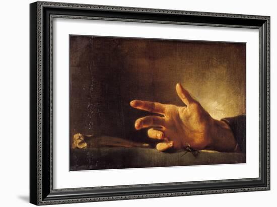 Study of a Hand-Théodore Géricault-Framed Giclee Print