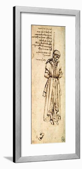 Study of a Hanged Man: Bernardo Baroncelli, Assassin of Giuliano De Medici, 1479-Leonardo da Vinci-Framed Giclee Print