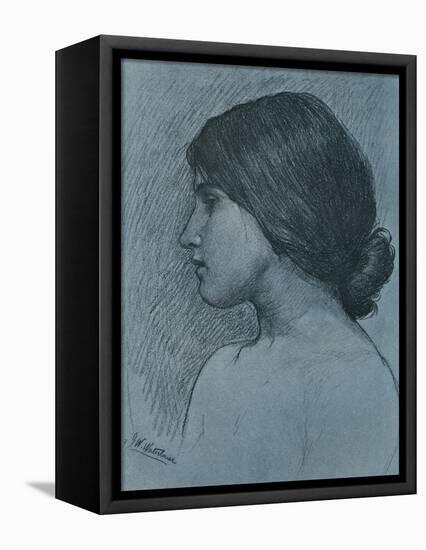 Study of a Head, C1899-John William Waterhouse-Framed Premier Image Canvas