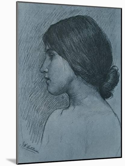 Study of a Head, C1899-John William Waterhouse-Mounted Giclee Print