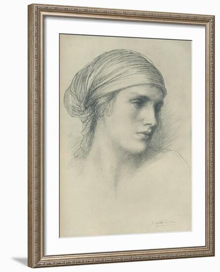 Study of a Head, C1916-Dorothea Landau-Framed Giclee Print