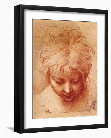 Study of a Head-Parmigianino-Framed Giclee Print