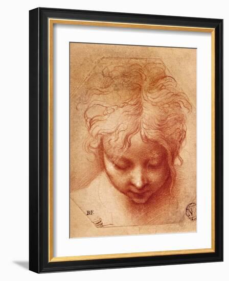 Study of a Head-Parmigianino-Framed Giclee Print