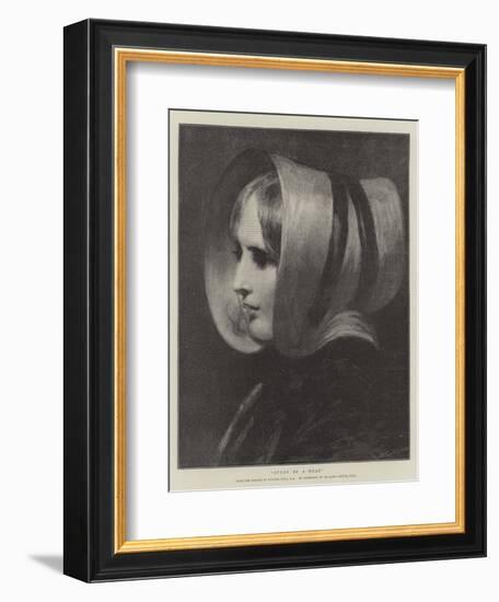 Study of a Head-William Etty-Framed Giclee Print