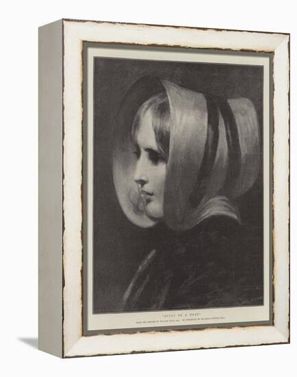 Study of a Head-William Etty-Framed Premier Image Canvas