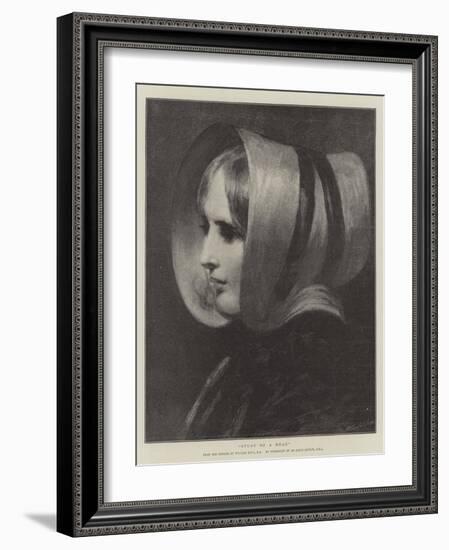 Study of a Head-William Etty-Framed Giclee Print