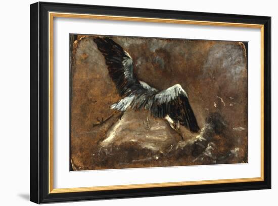 Study of a Heron (Verso)-John Constable-Framed Giclee Print