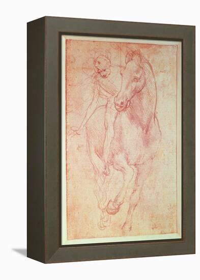 Study of a Horse and Rider, C.1481-Leonardo da Vinci-Framed Premier Image Canvas
