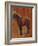 Study of a Horse (Oil on Panel)-Jean-Louis Ernest Meissonier-Framed Giclee Print