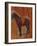 Study of a Horse (Oil on Panel)-Jean-Louis Ernest Meissonier-Framed Giclee Print