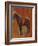 Study of a Horse (Oil on Panel)-Jean-Louis Ernest Meissonier-Framed Giclee Print