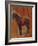 Study of a Horse (Oil on Panel)-Jean-Louis Ernest Meissonier-Framed Giclee Print