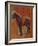 Study of a Horse (Oil on Panel)-Jean-Louis Ernest Meissonier-Framed Giclee Print