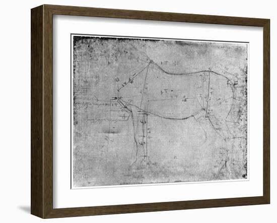 Study of a Horse-Leonardo da Vinci-Framed Giclee Print