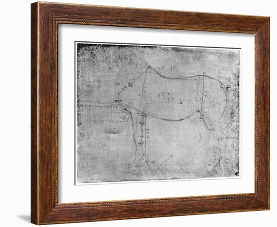 Study of a Horse-Leonardo da Vinci-Framed Giclee Print