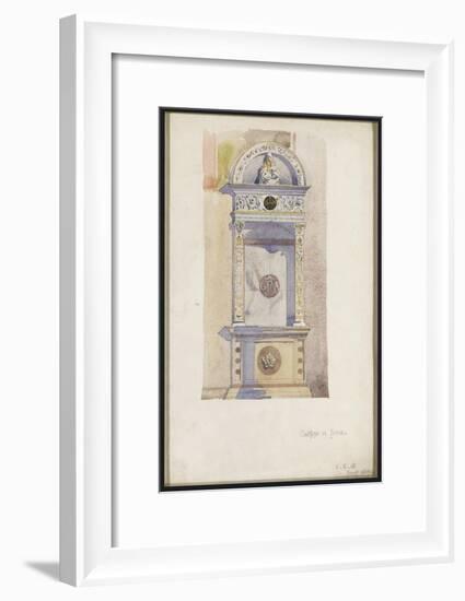 Study of a Jesuit Altar, Certosa Di Pavia, 1891-Charles Rennie Mackintosh-Framed Giclee Print