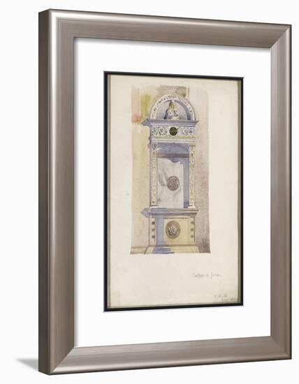 Study of a Jesuit Altar, Certosa Di Pavia, 1891-Charles Rennie Mackintosh-Framed Giclee Print